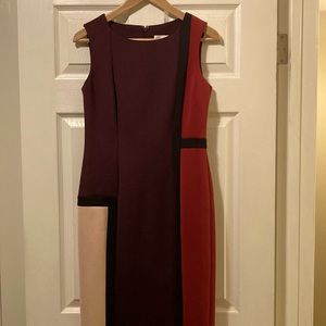 Gorgeous Geometic Design Calvin Klein Shift Dress - Size 4